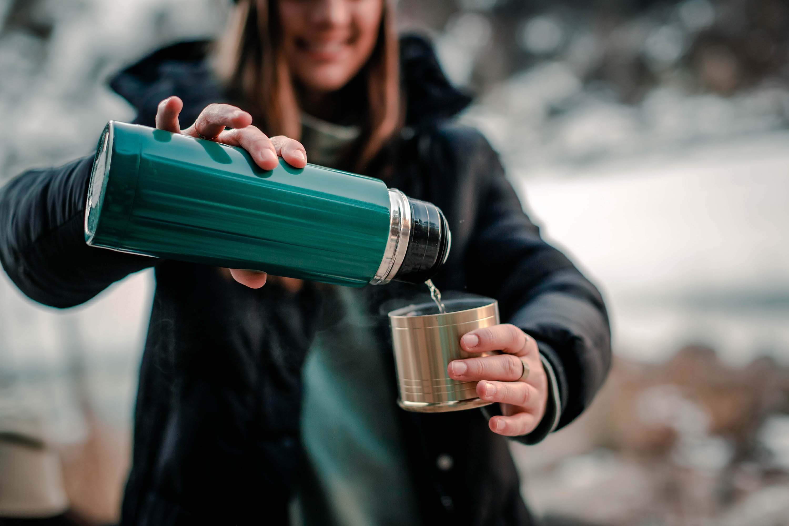 12 Ga Shotshell Thermal Bottle - 25 Oz - Green