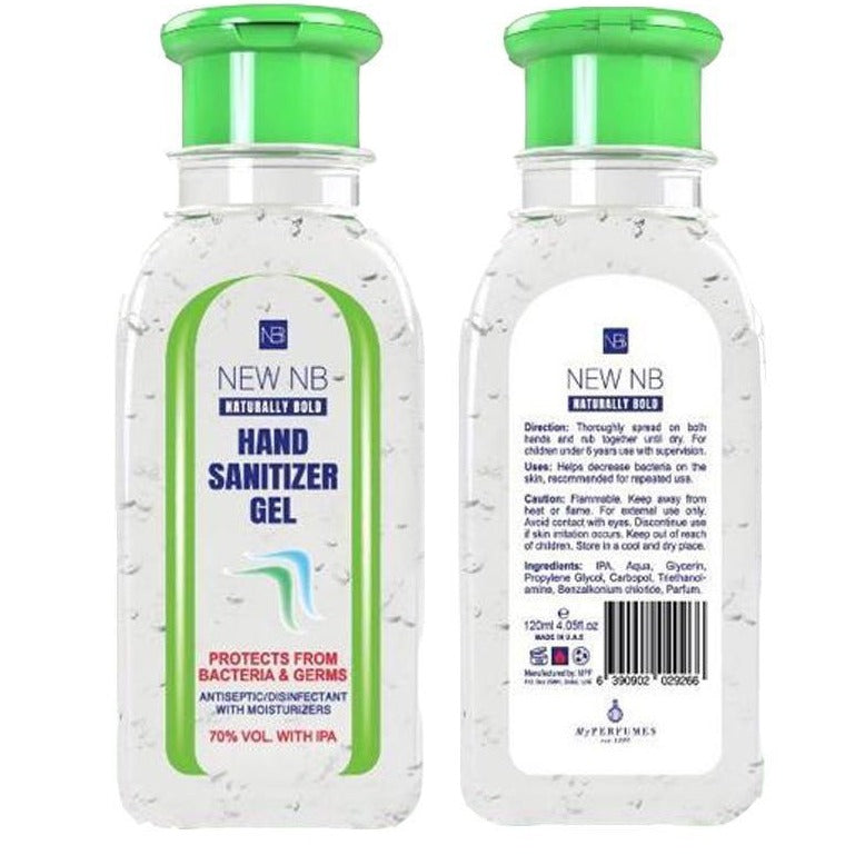 New NB Naturally Bold Hand Sanitizer Gel 120ML