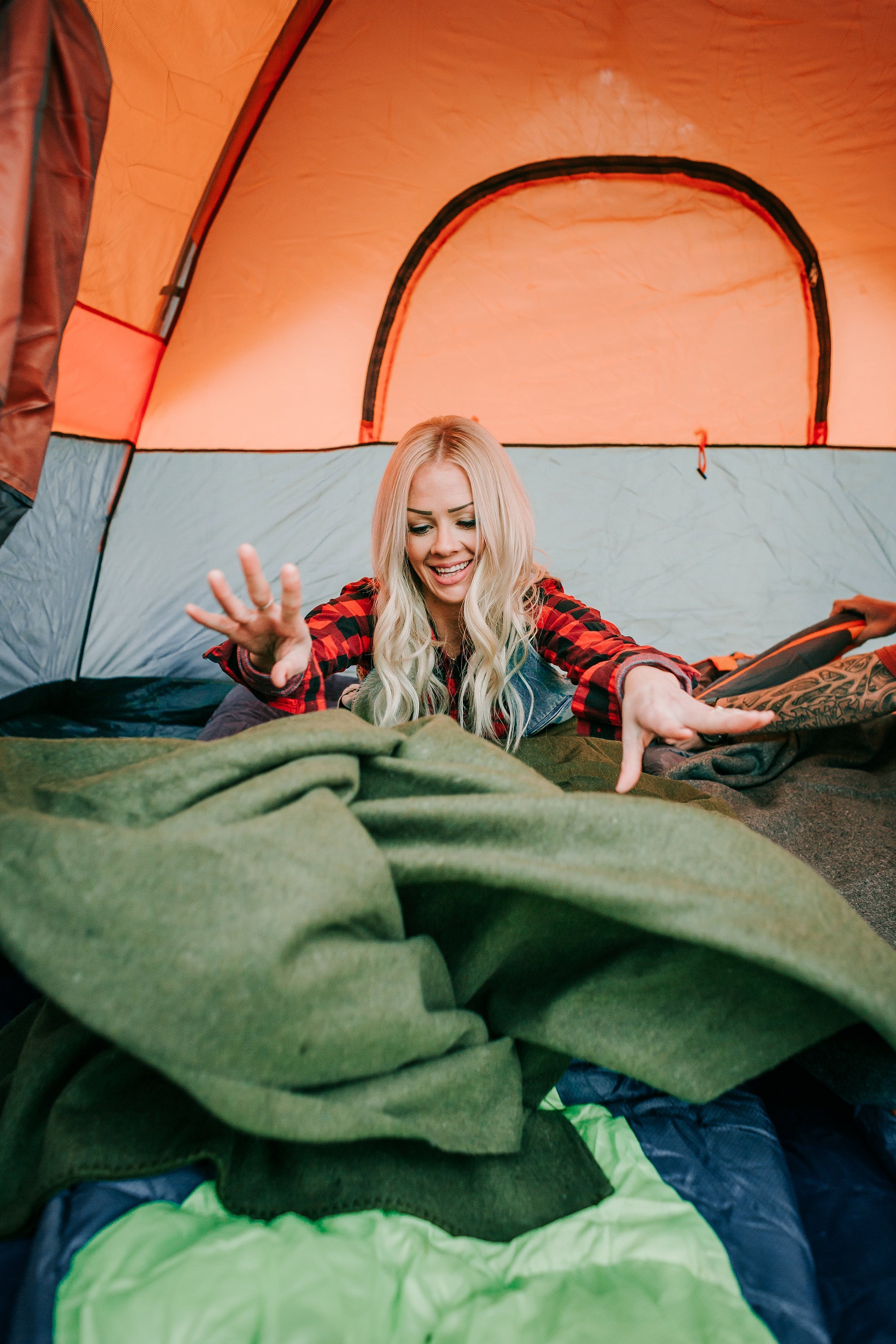 Wool Blanket - Od - 60 Inch X 80 Inch