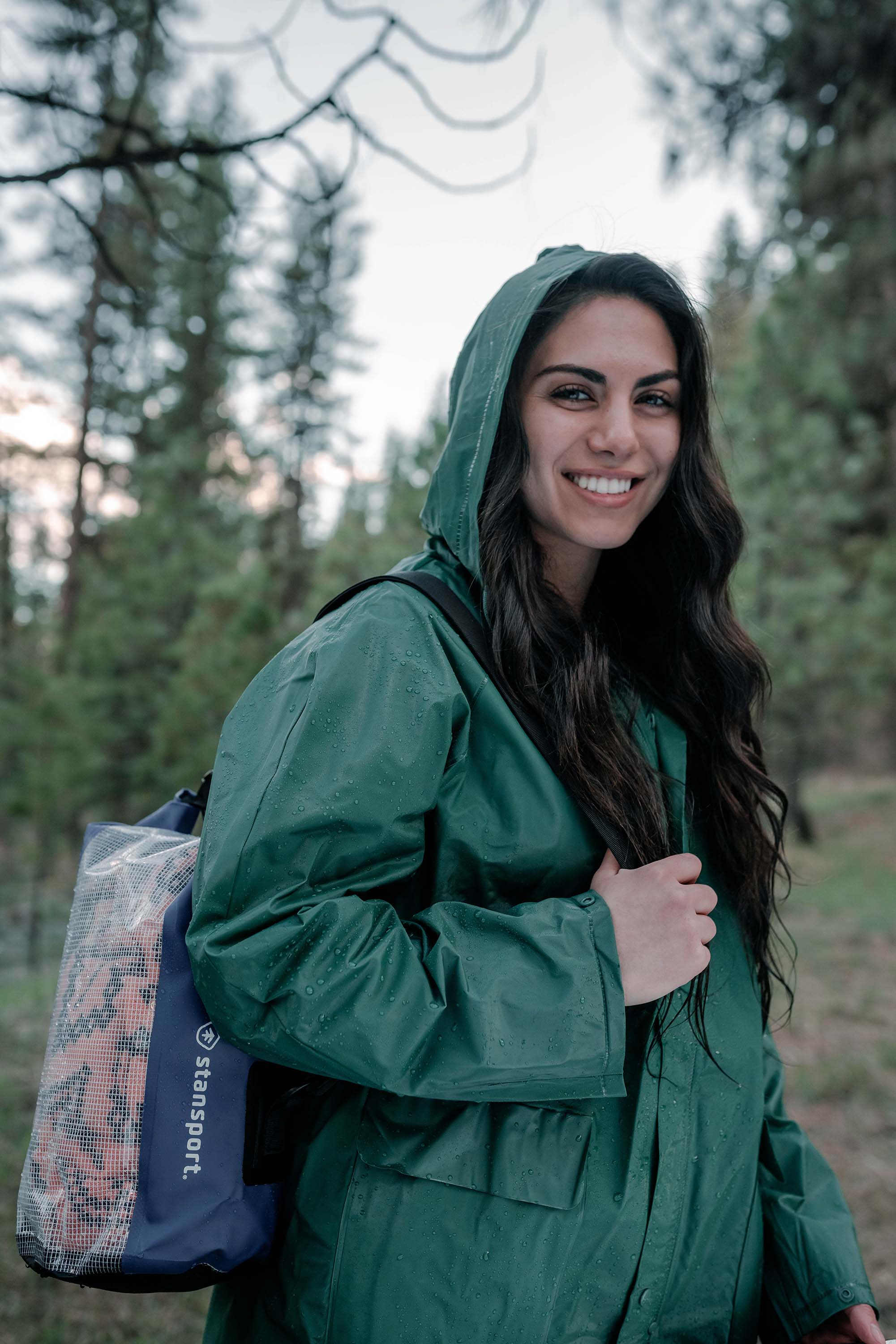 Pvc Rainsuit - Pvc Back - Green - Xl