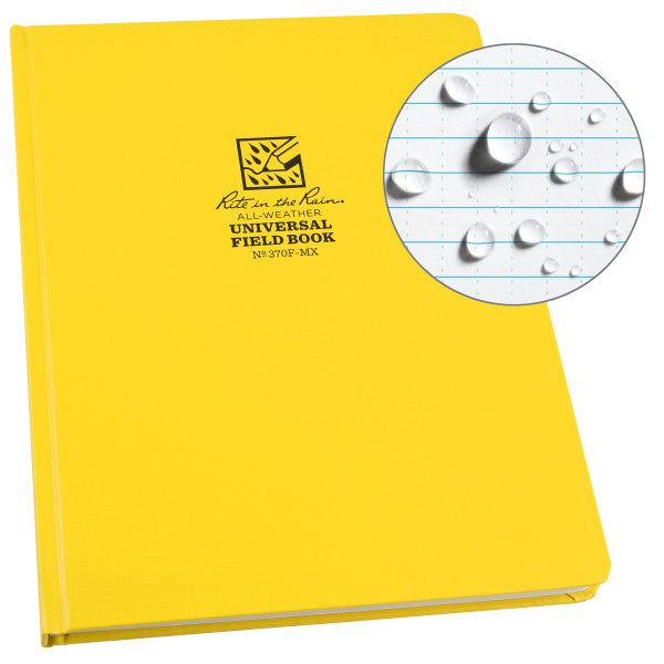 8.5 X 11 Bound Book - Fabrikoid Cover - Universal - Yellow