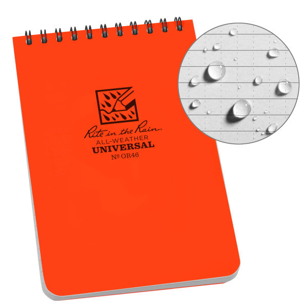 4 X 6 Notebook - Oranage