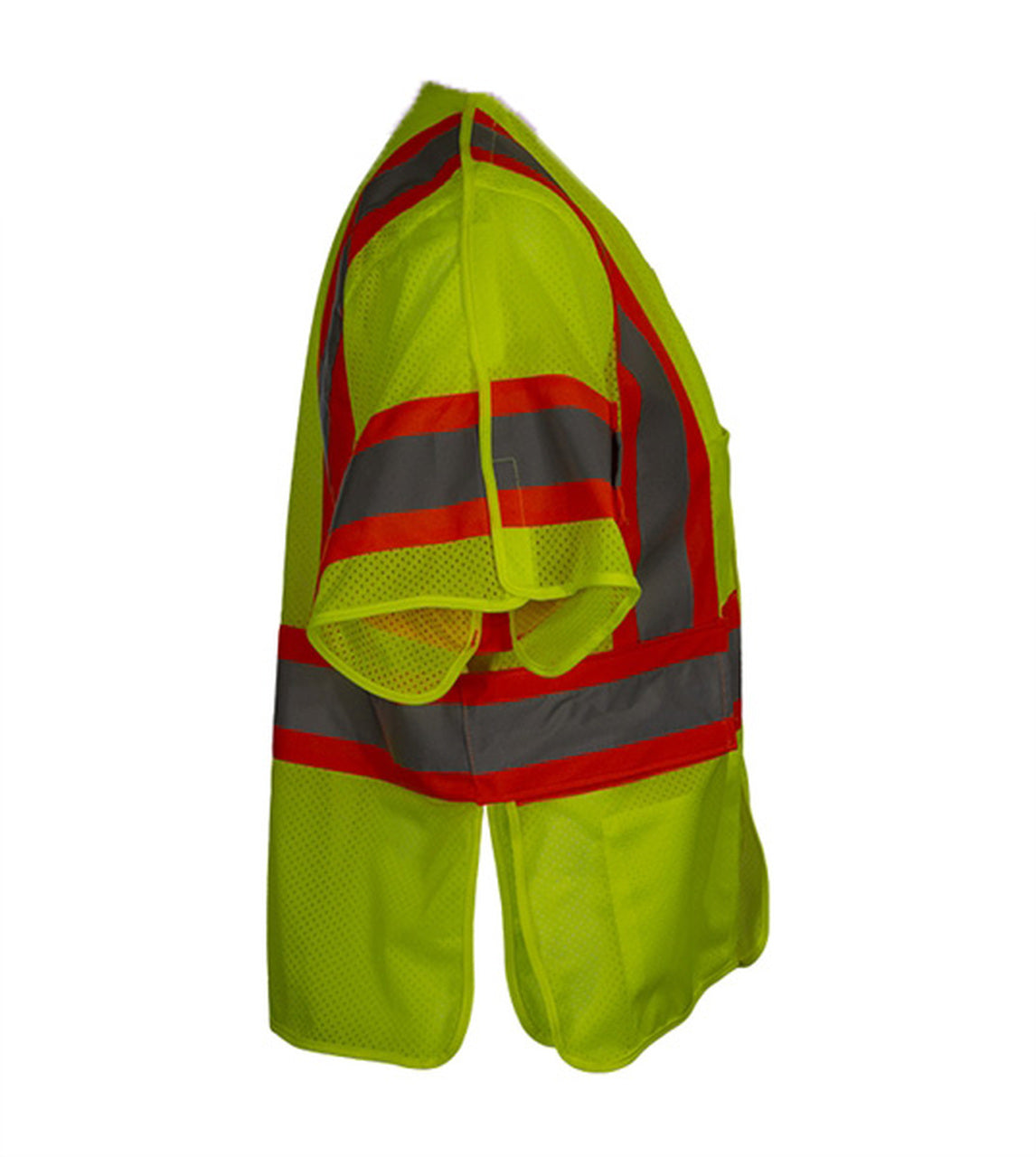 Safety Vest Hi Vis Vest 5pt Breakaway Mesh ANSI 3 Adjustable Side Wraps