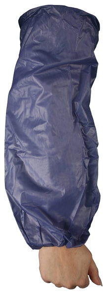 MCR Safety 6 mil Blue Vinyl Elastic Sleeve(pr), 18