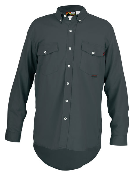MCR Safety FR Long Sleeve Work Shirt Gray L