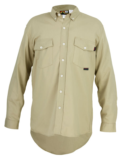 MCR Safety FR Long Sleeve Work Shirt Tan M
