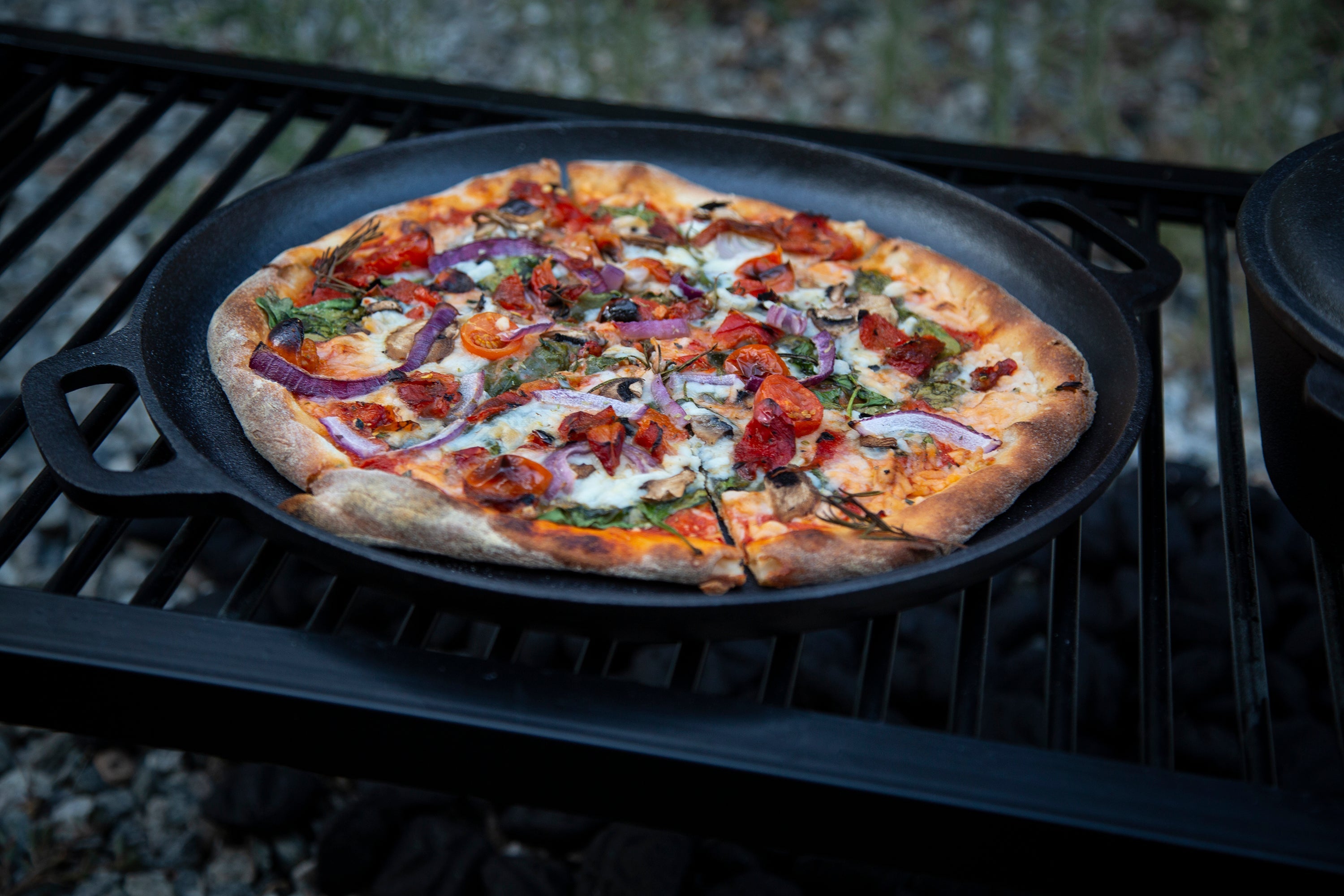 Pre-Seasoned Cast Iron Pizza Pan - 16.5 Inch