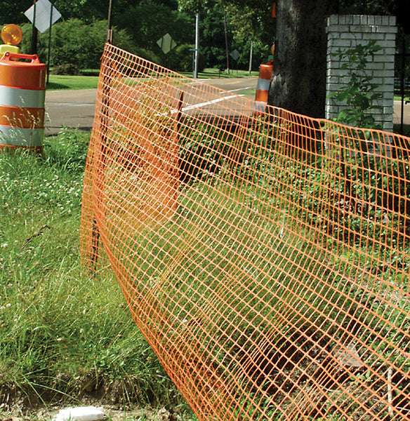 MCR Safety 12 Lb. Polypropylene Safety Fencing, Ora