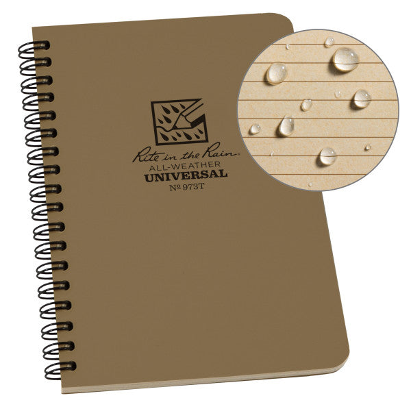 Spiral Notebook - Universal - Tan