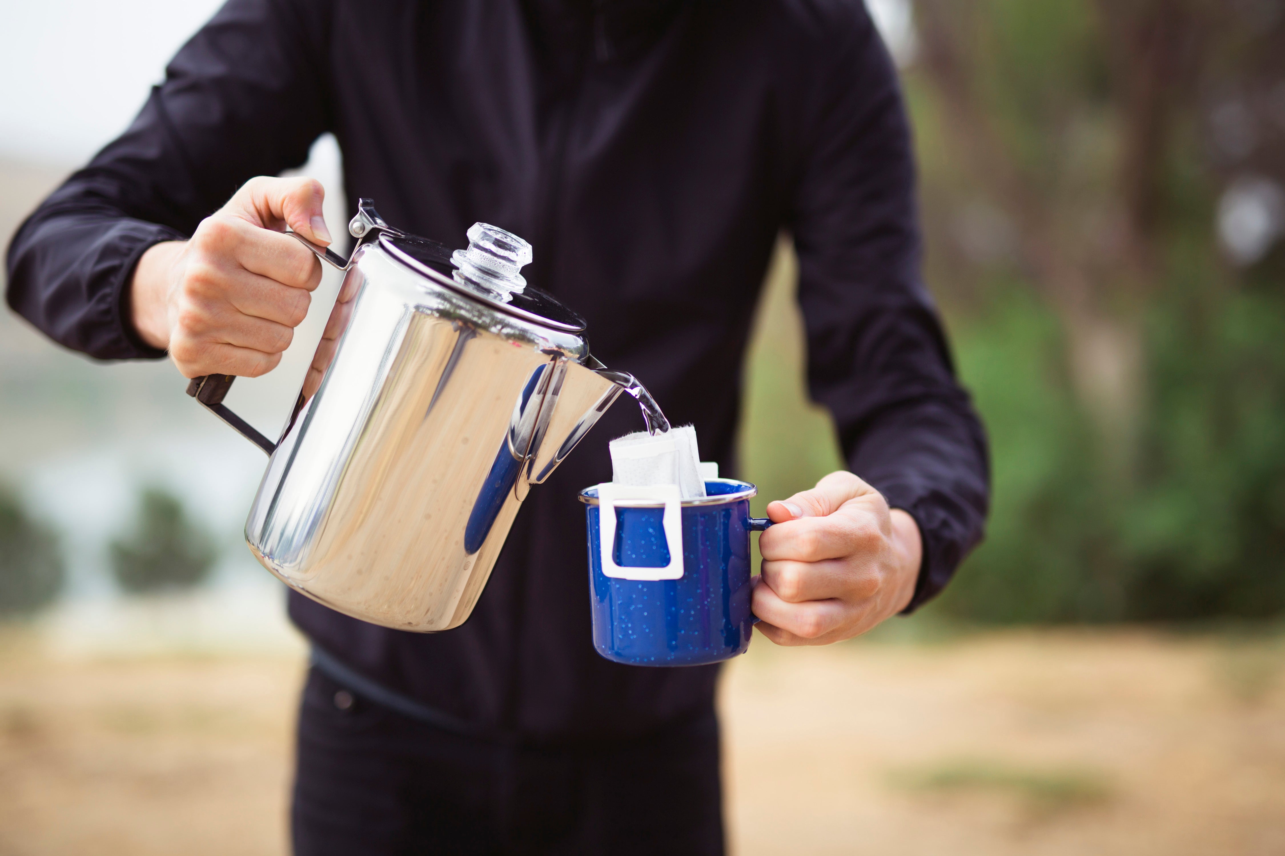 Enamel Coffee Mug - S.S. Edge - 12 Oz