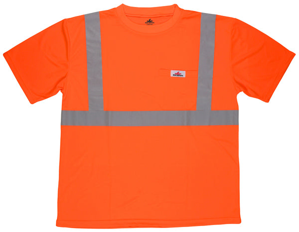MCR Safety CL2 TShirt,Birdeye,Wicking,Orang X2