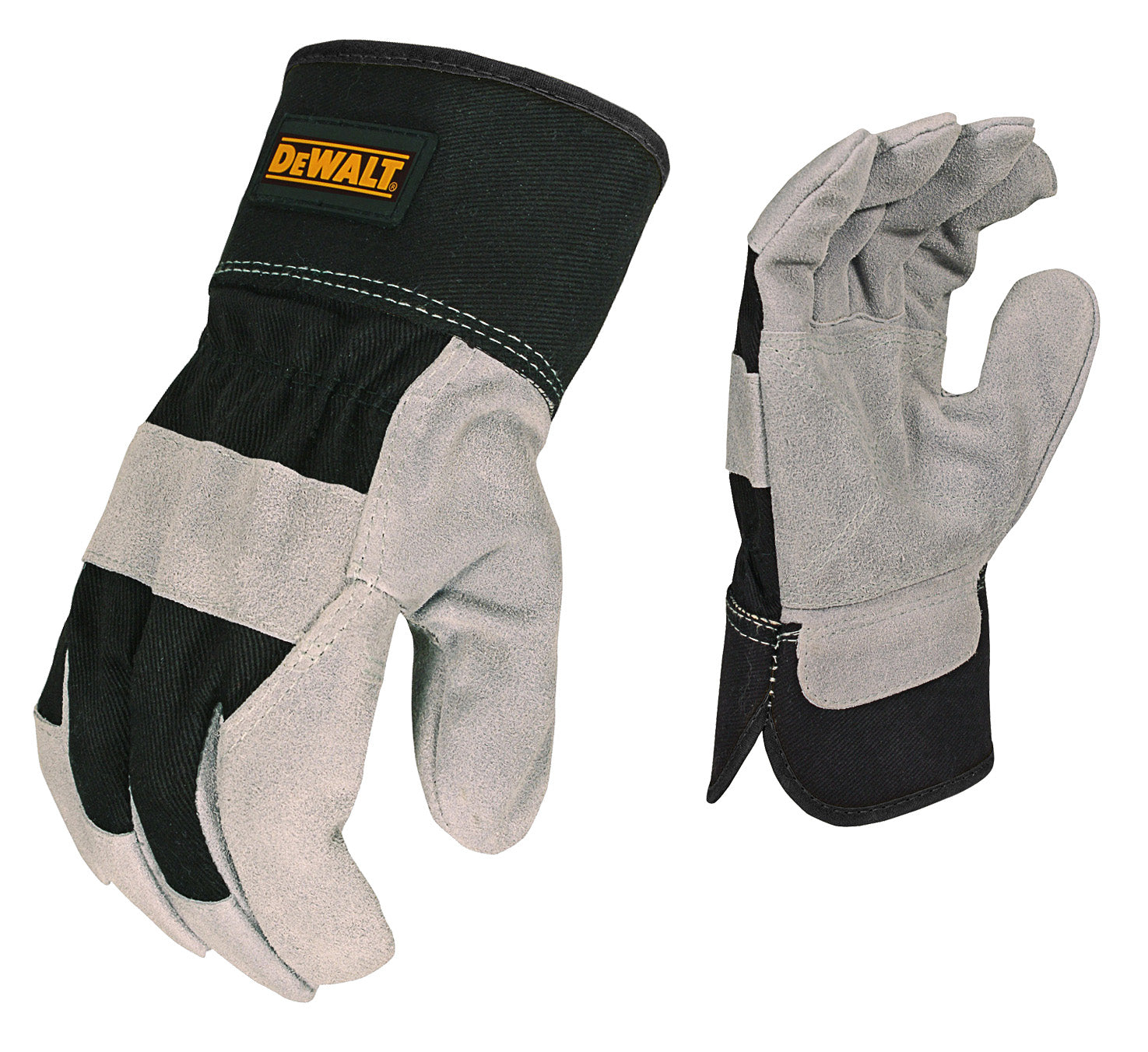 DEWALT DPG41 Select Shoulder Cowhide Leather Palm Glove - Size L - Gray and Black