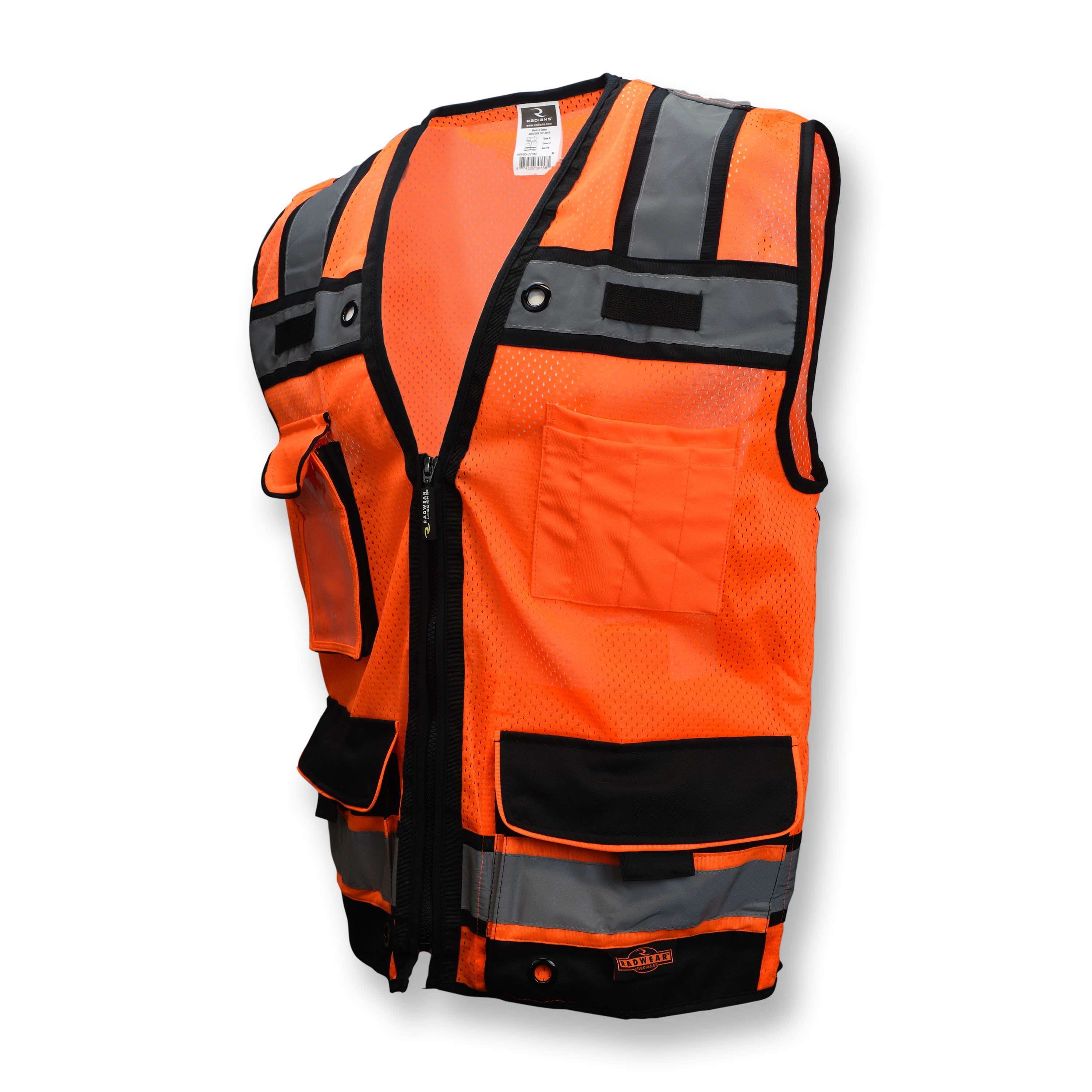Radians SV65 Type R Class 2 Heavy Duty Mesh Surveyor with Zipper