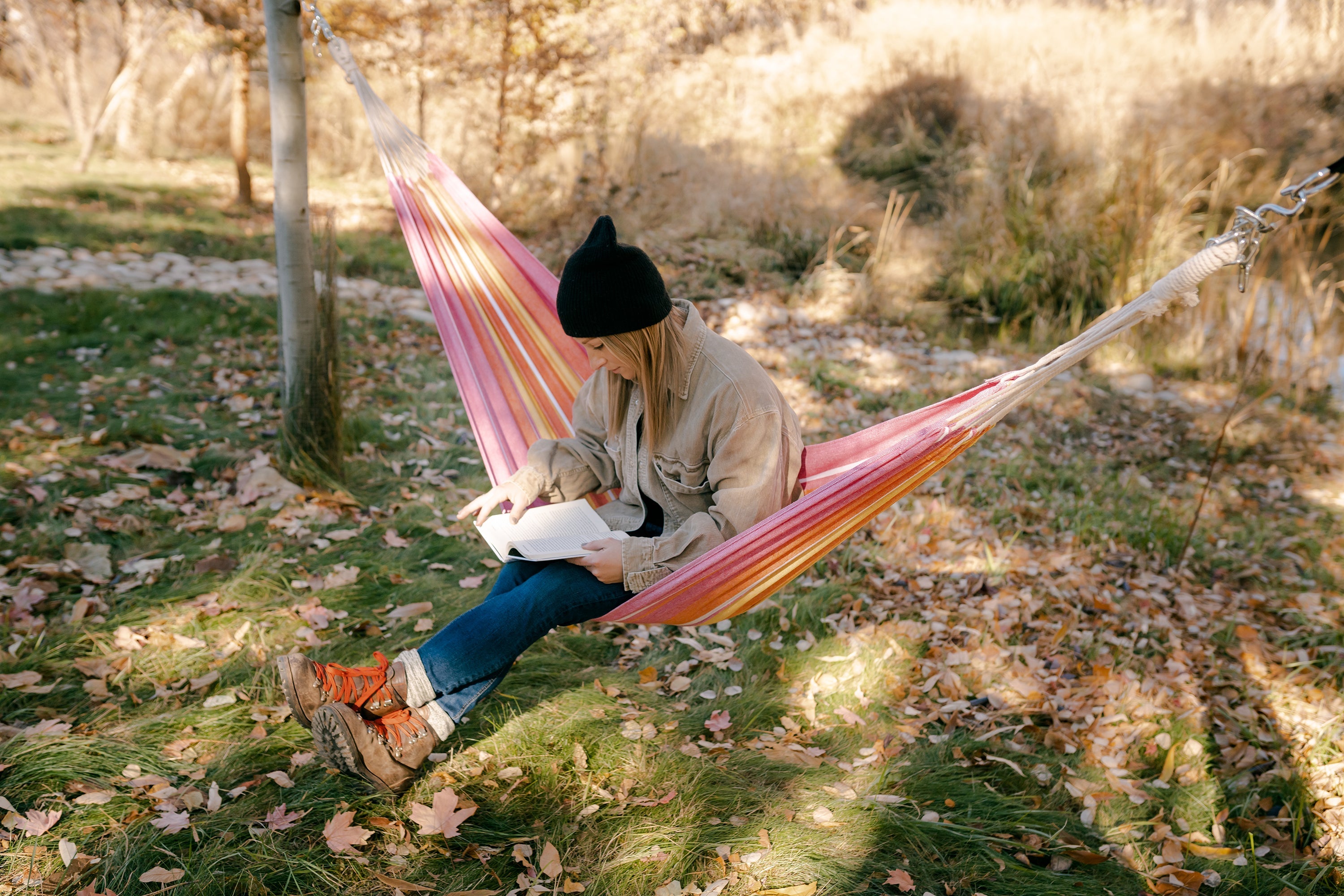 Cotton Hammock - 78 In X 31.50 In - Red