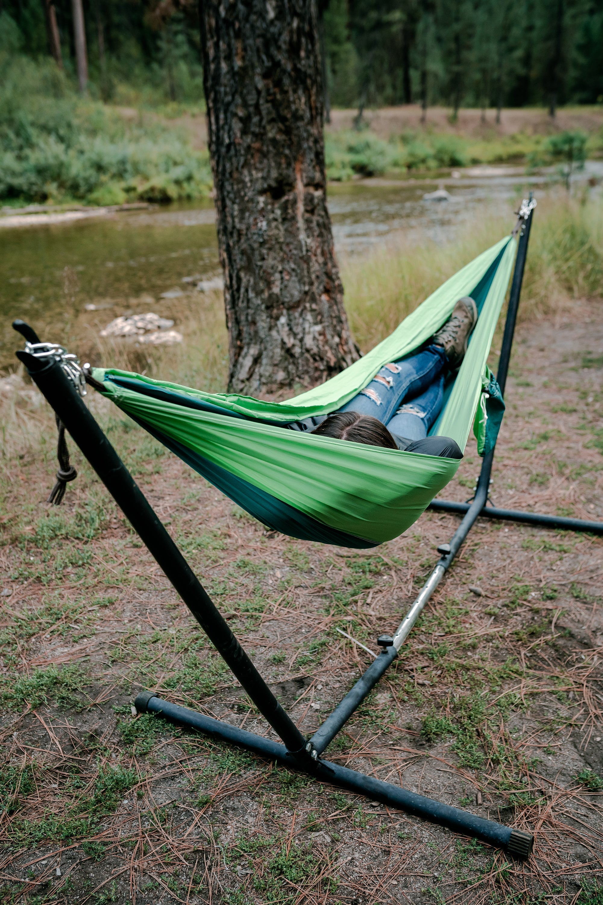 Newport Packable  Nylon Hammock - Teal