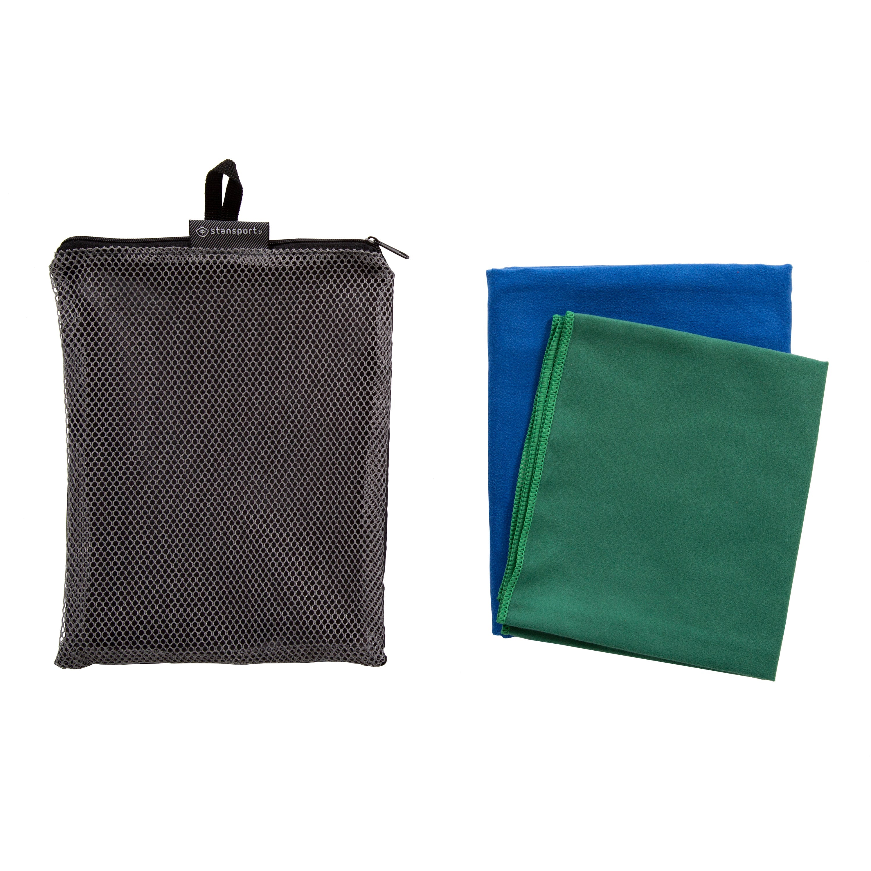 Fast Dry Camp Towel Set - 12 In X 20 In & 30 In X 60 In