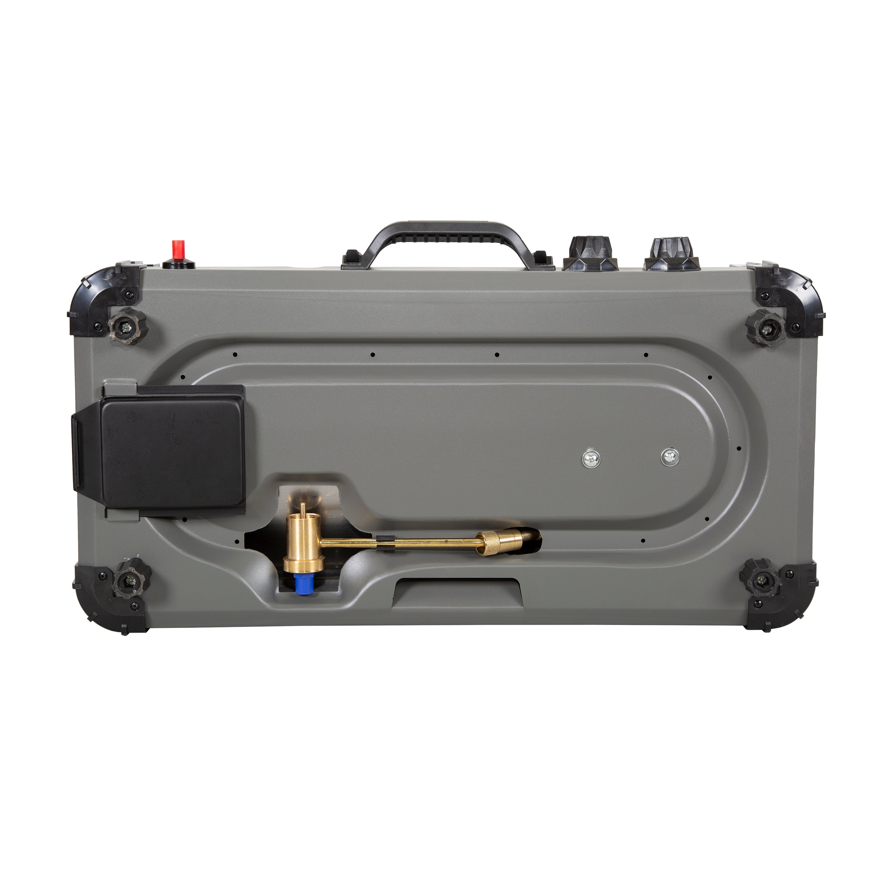 Propane Stove And Grill Combo-Piezo - Gray W/Black Trim