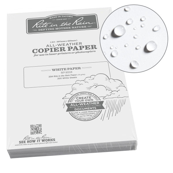 Copier Paper - White - A-3 (29.7 X 42 Cm) - 200 Sheets