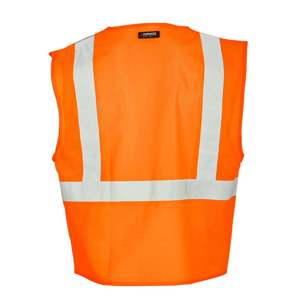 Kishigo 3 Pocket Zipper Mesh Vest