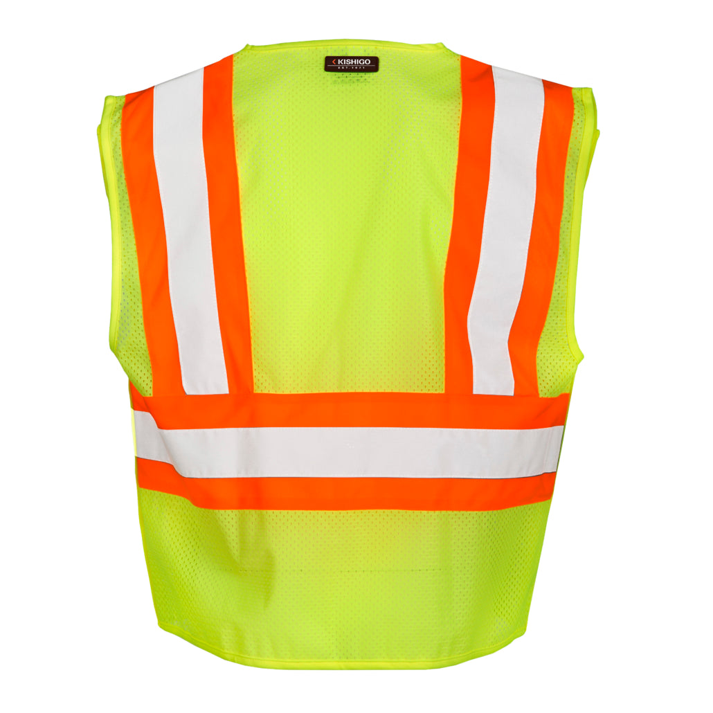 Kishigo Contrasting Mesh Breakaway Vest
