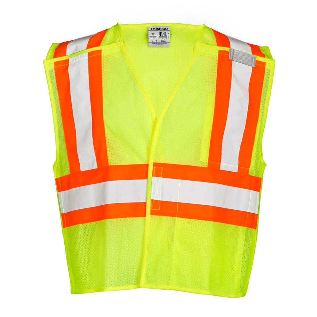 Kishigo Contrasting Mesh Breakaway Vest