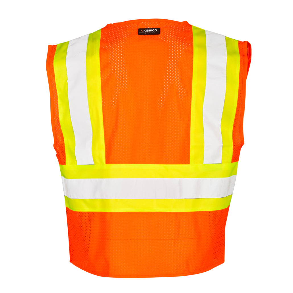 Kishigo Contrasting Mesh Breakaway Vest