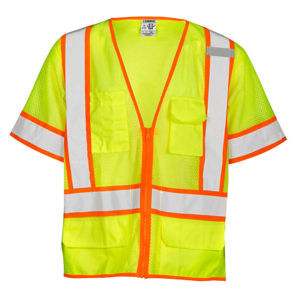 Kishigo 6 Pocket Contrast Mesh Vest