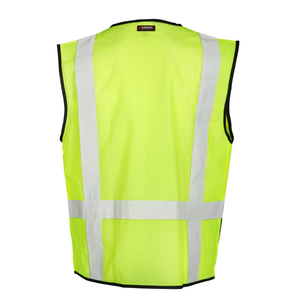 Kishigo Black Bottom Mesh Vest