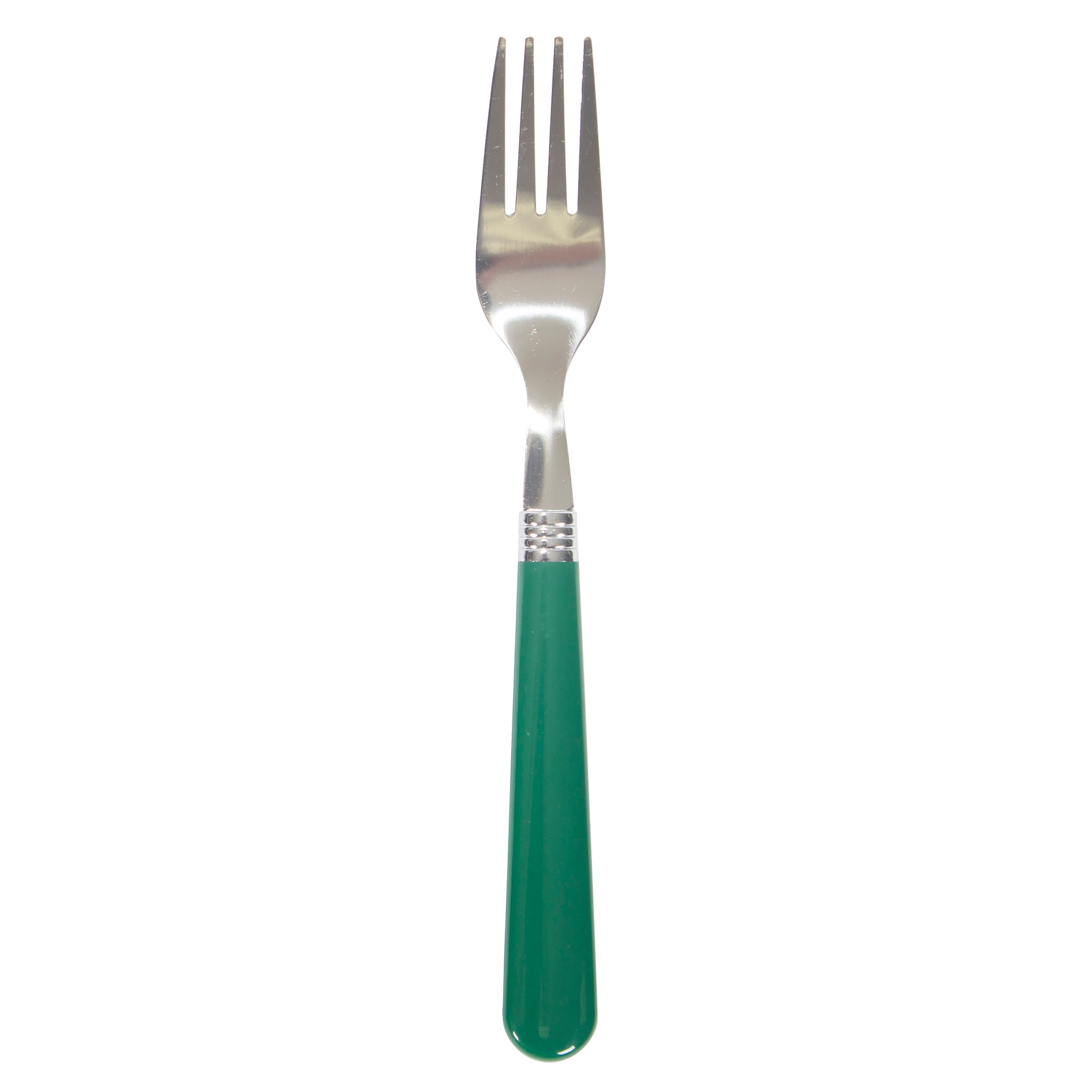 Enamel Camping Tableware Set - 24 Pieces - Green