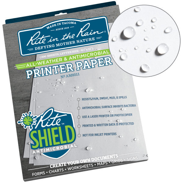 Antimicrobial Paper - White - 8.5 X 11 - 200 Sheets