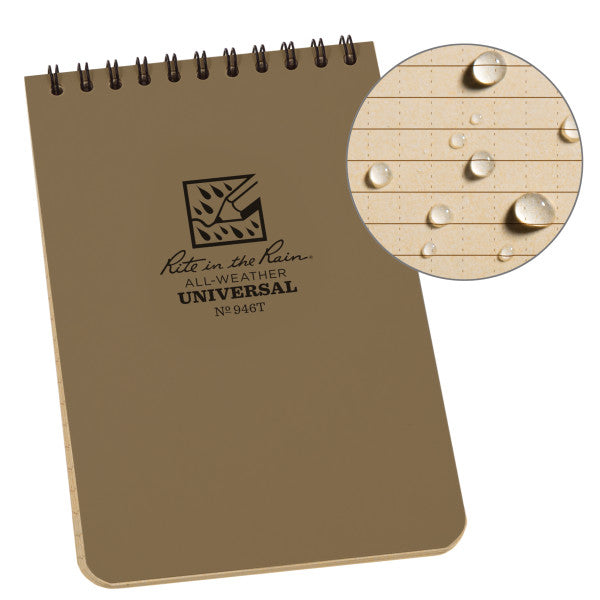 4 X 6 Notebook - Tan