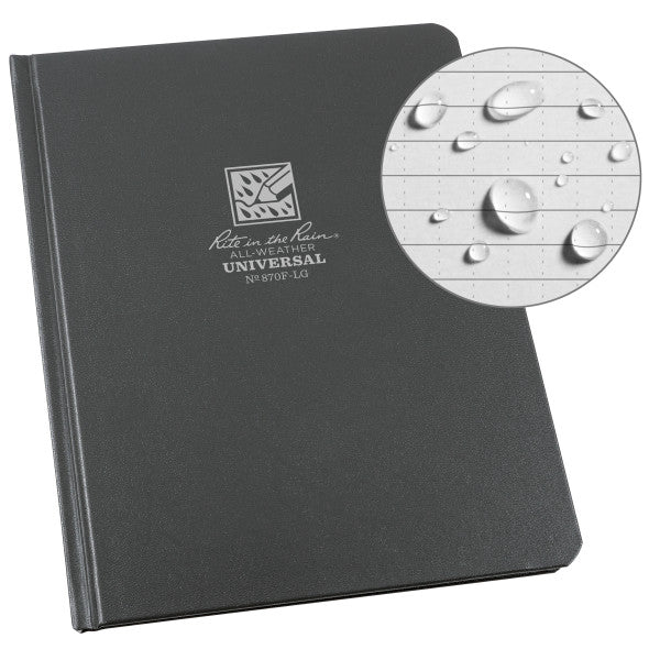 6 X 8 Bound Book - Fabrikoid Cover - Universal - Gray