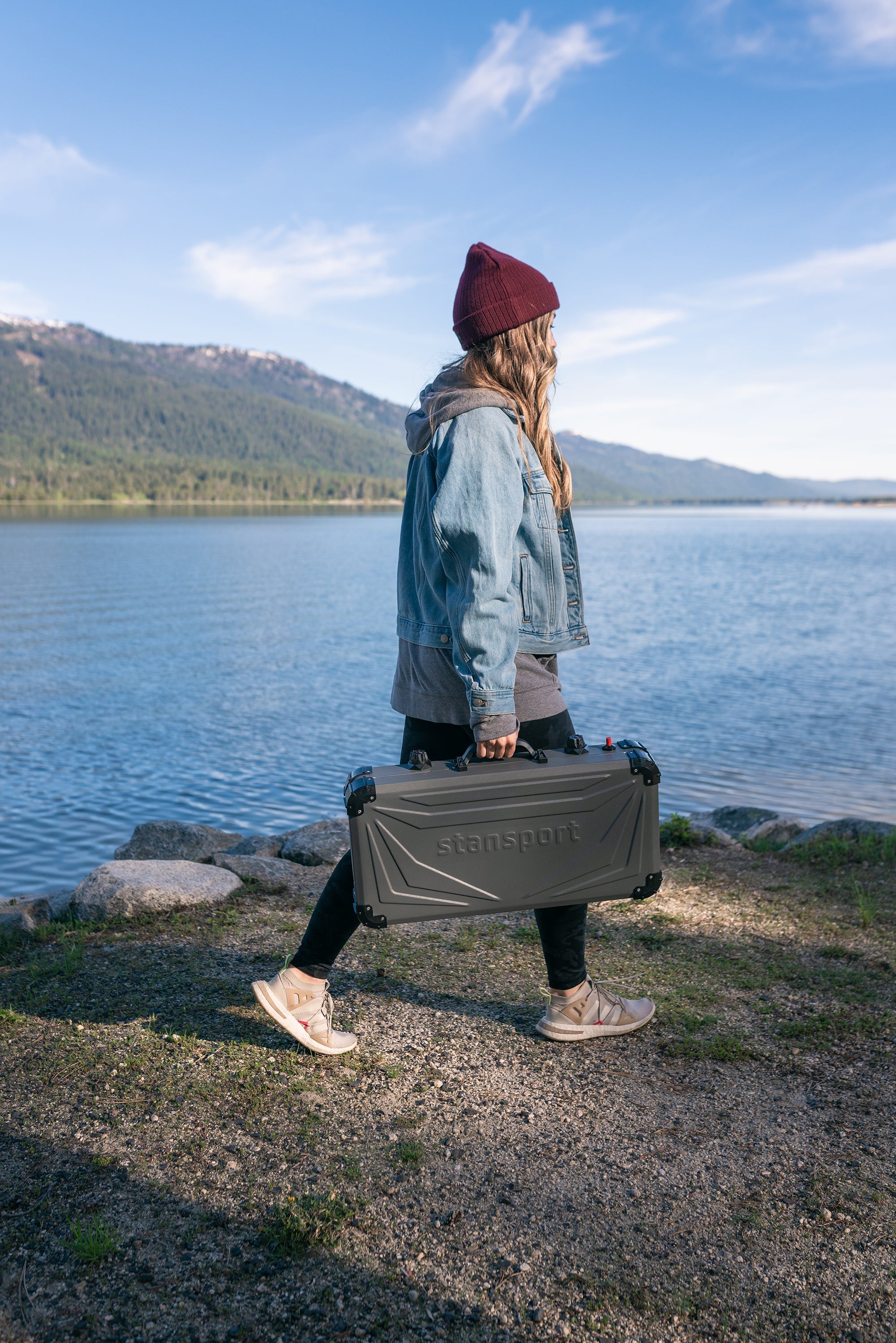 Propane Stove -2-25 K Burners - Gray