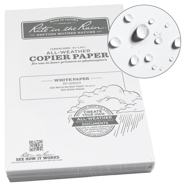 Copier Paper - 32# Ledger - White - 8.5 X 14 - 500 Sheets