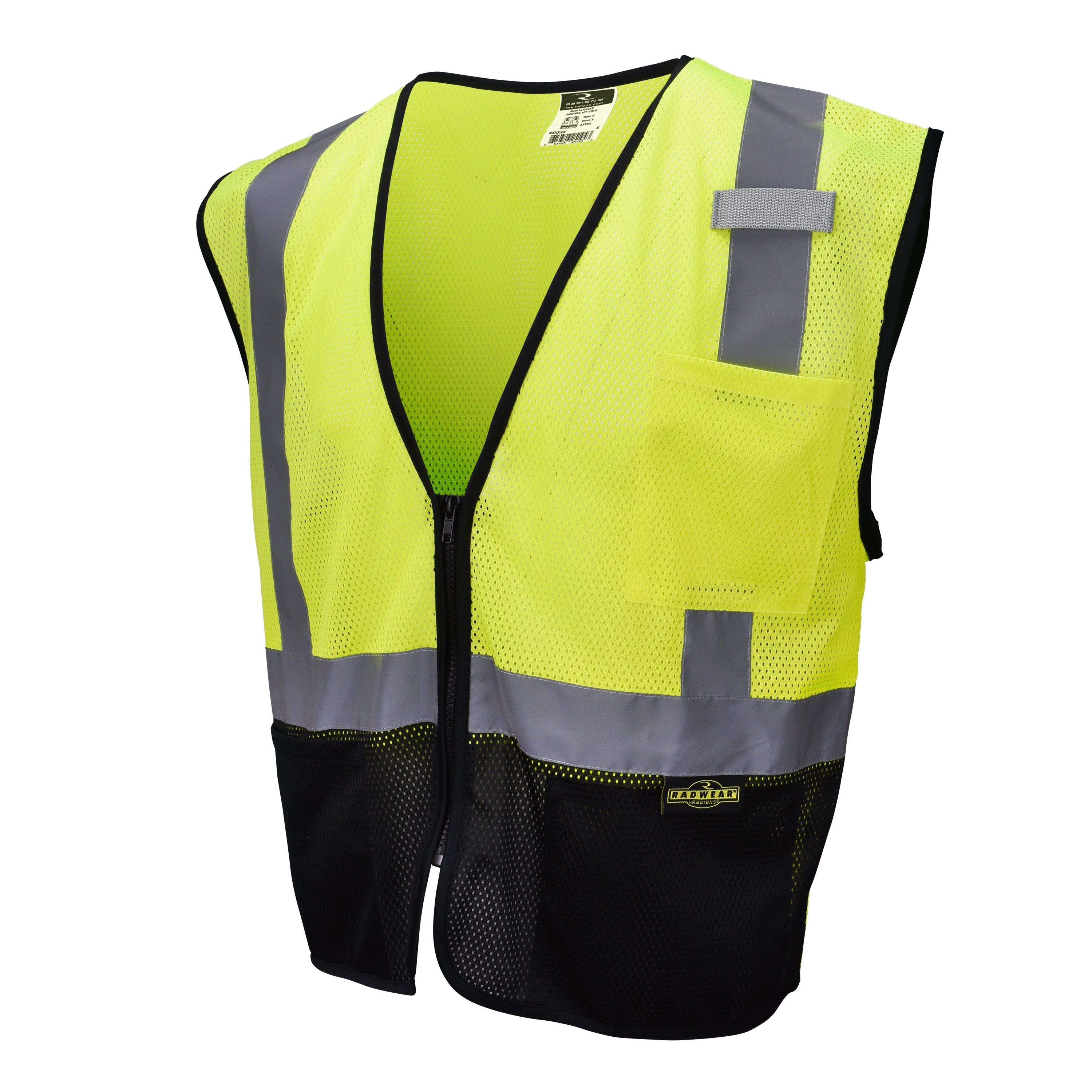 Radians SV3B Black Bottom Economy Mesh Safety Vest
