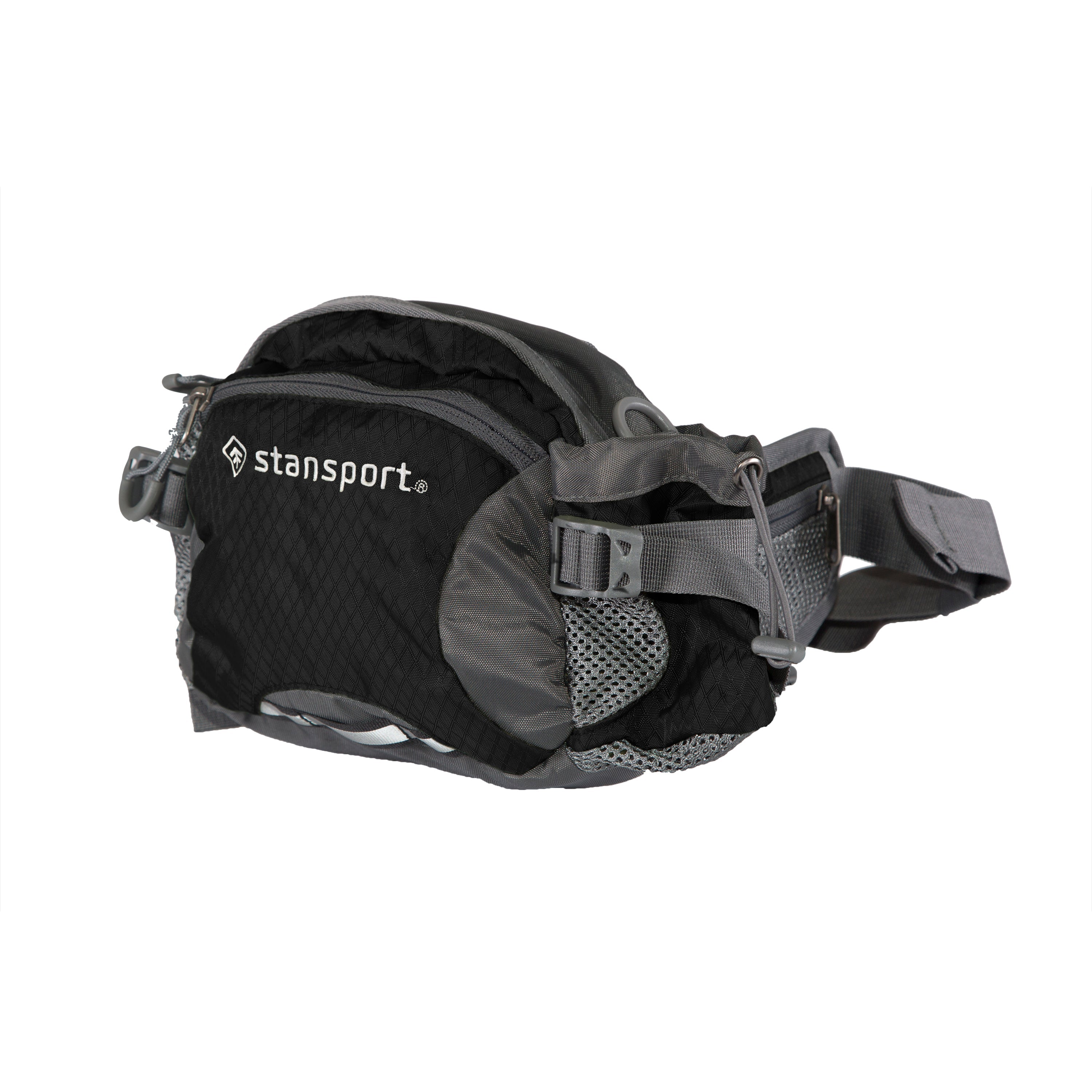 Waist/Shoulder Pack W/Bottle Holder - Black - 5 Liter