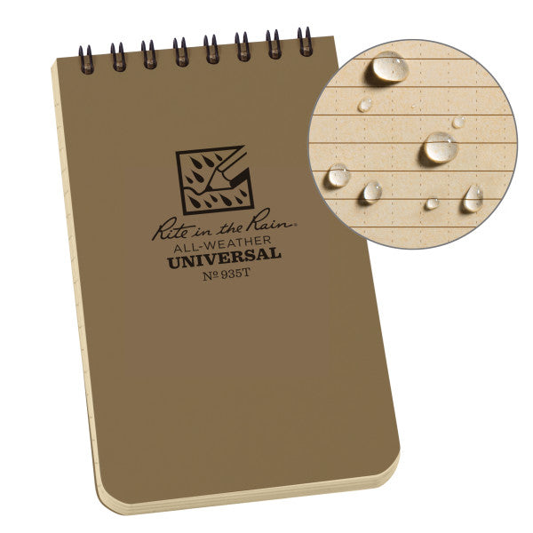 3 X 5 Notebook - Tan