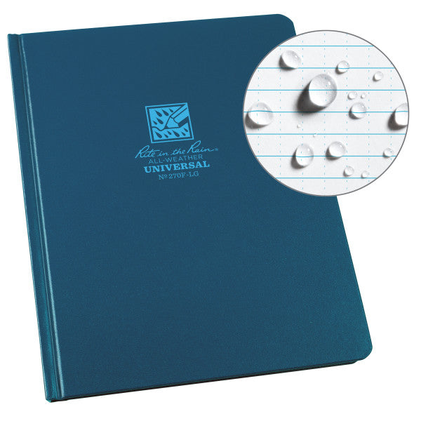6 X 8 Bound Book - Fabrikoid Cover - Universal - Blue