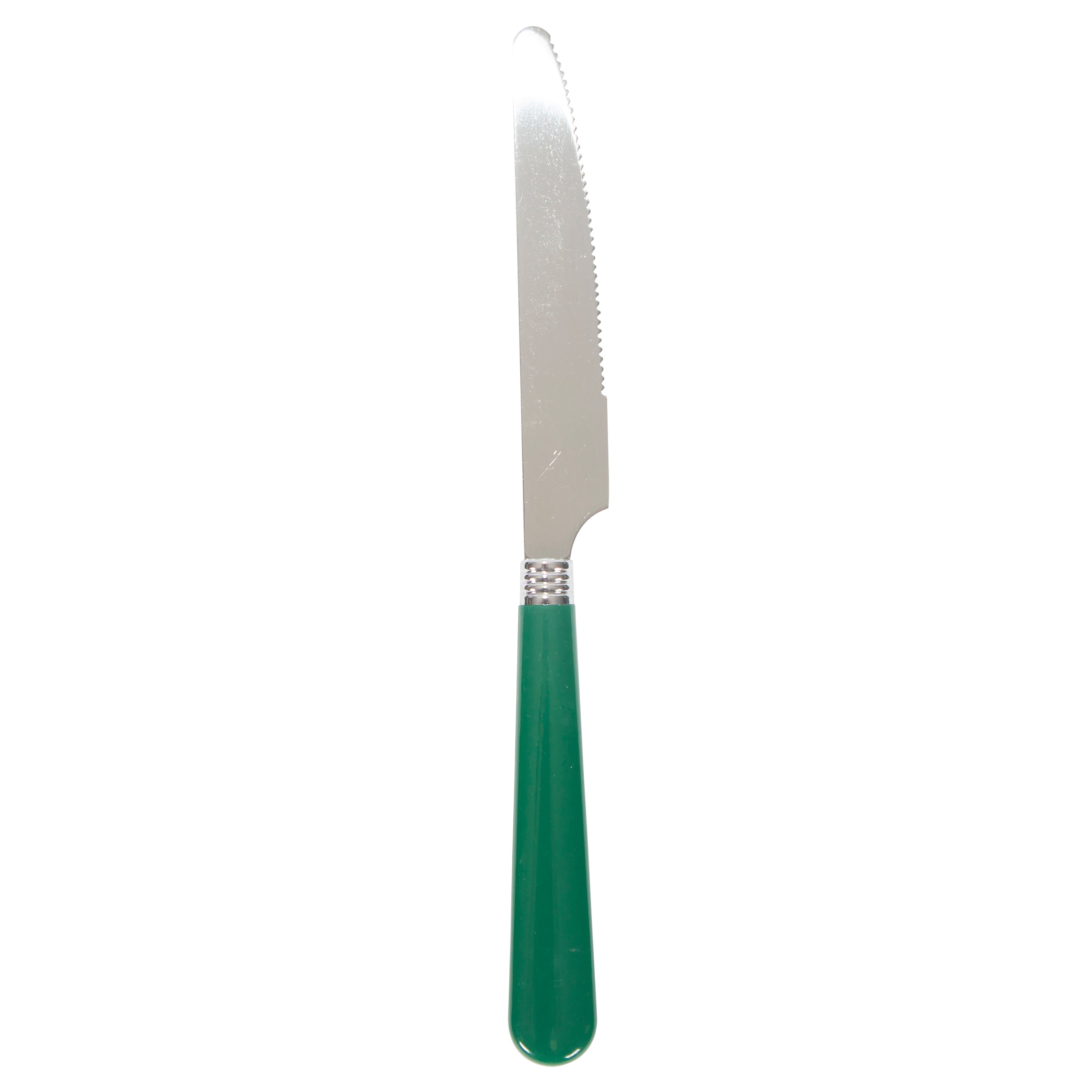 Enamel Camping Tableware Set - 24 Pieces - Green