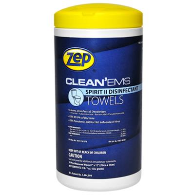 Zep-CLEAN’EMS SPIRIT II DISINFECTANT TOWELS