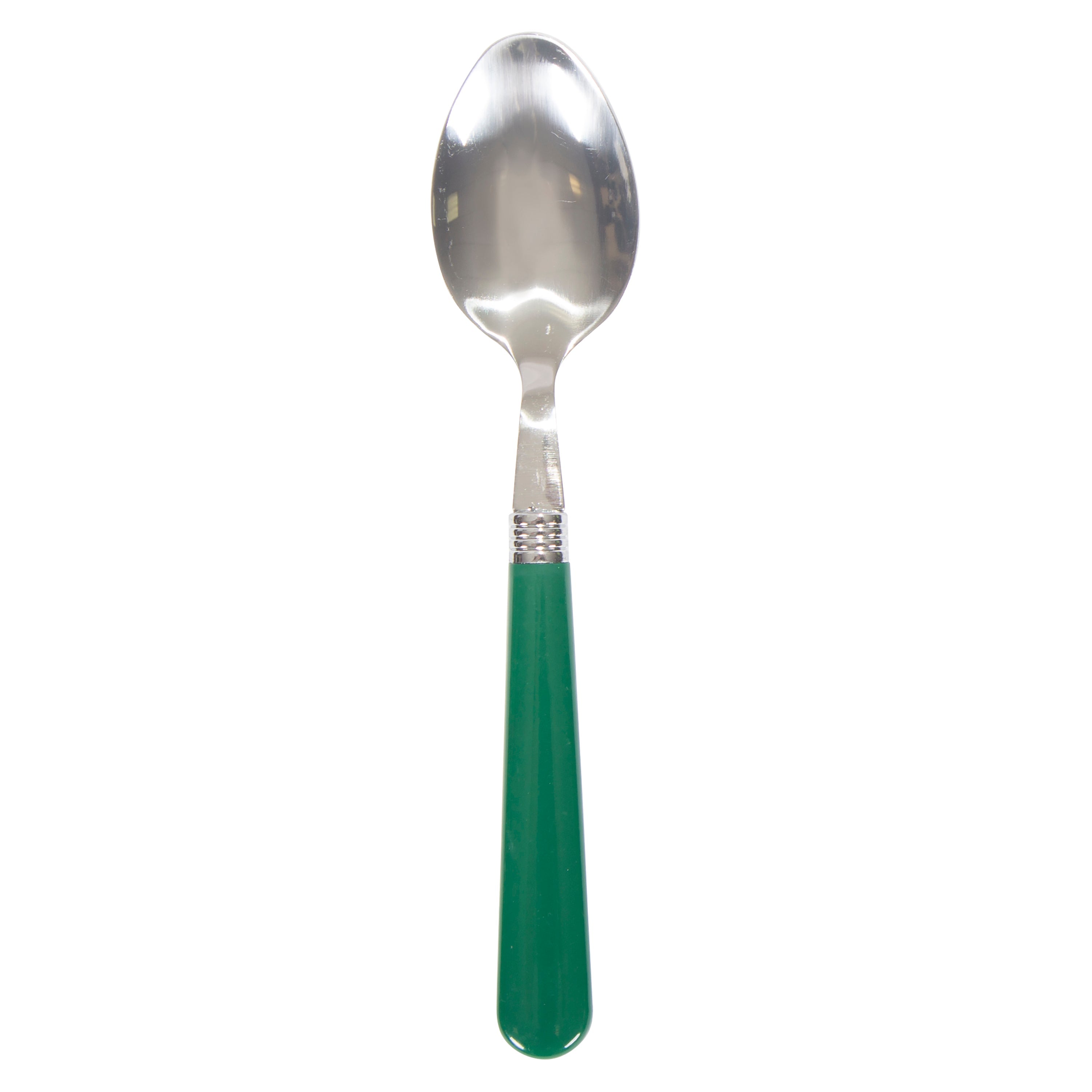 Enamel Camping Tableware Set - 24 Pieces - Green