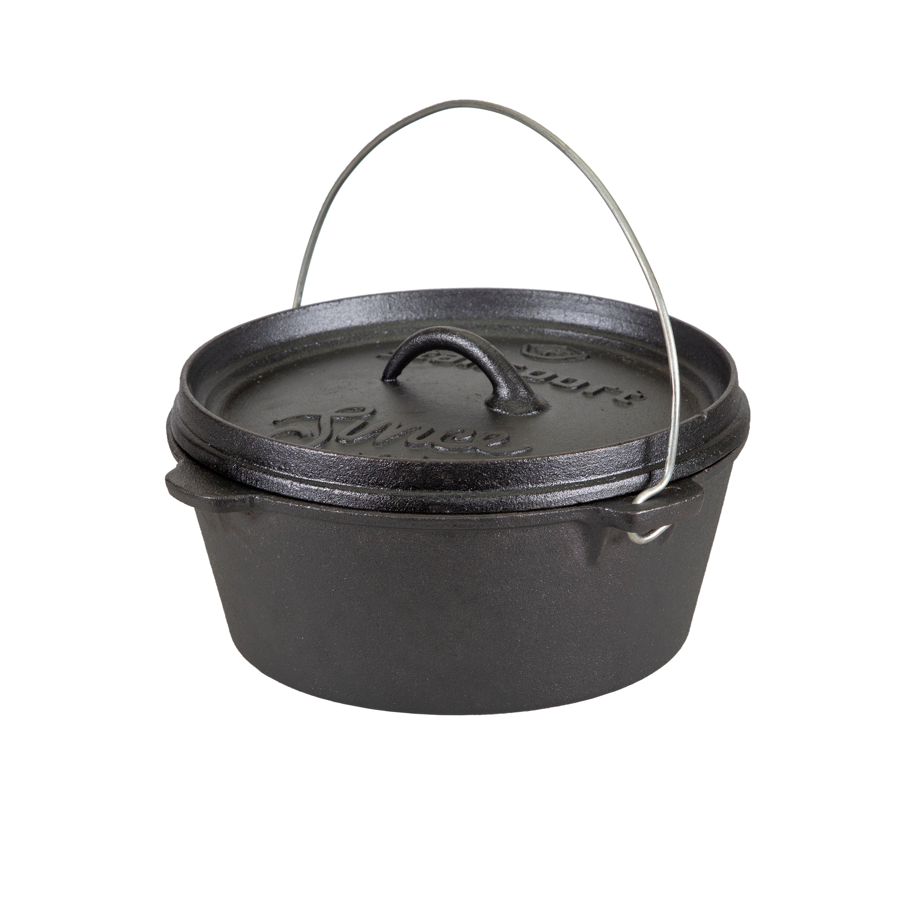 Pre-Seasoned Cast Iron Dutch Oven - 4 Qt - Without Legs