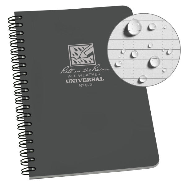 Spiral Notebook - Universal - Gray