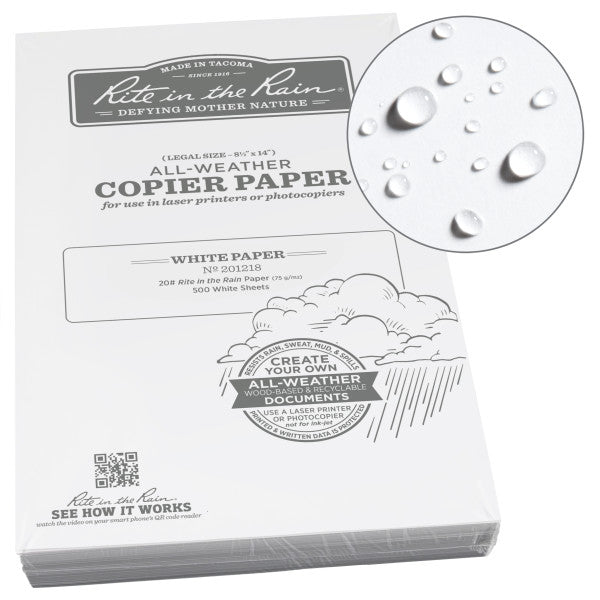 Copier Paper - 20# Bond - White - 8.5 X 14 - 500 Sheets