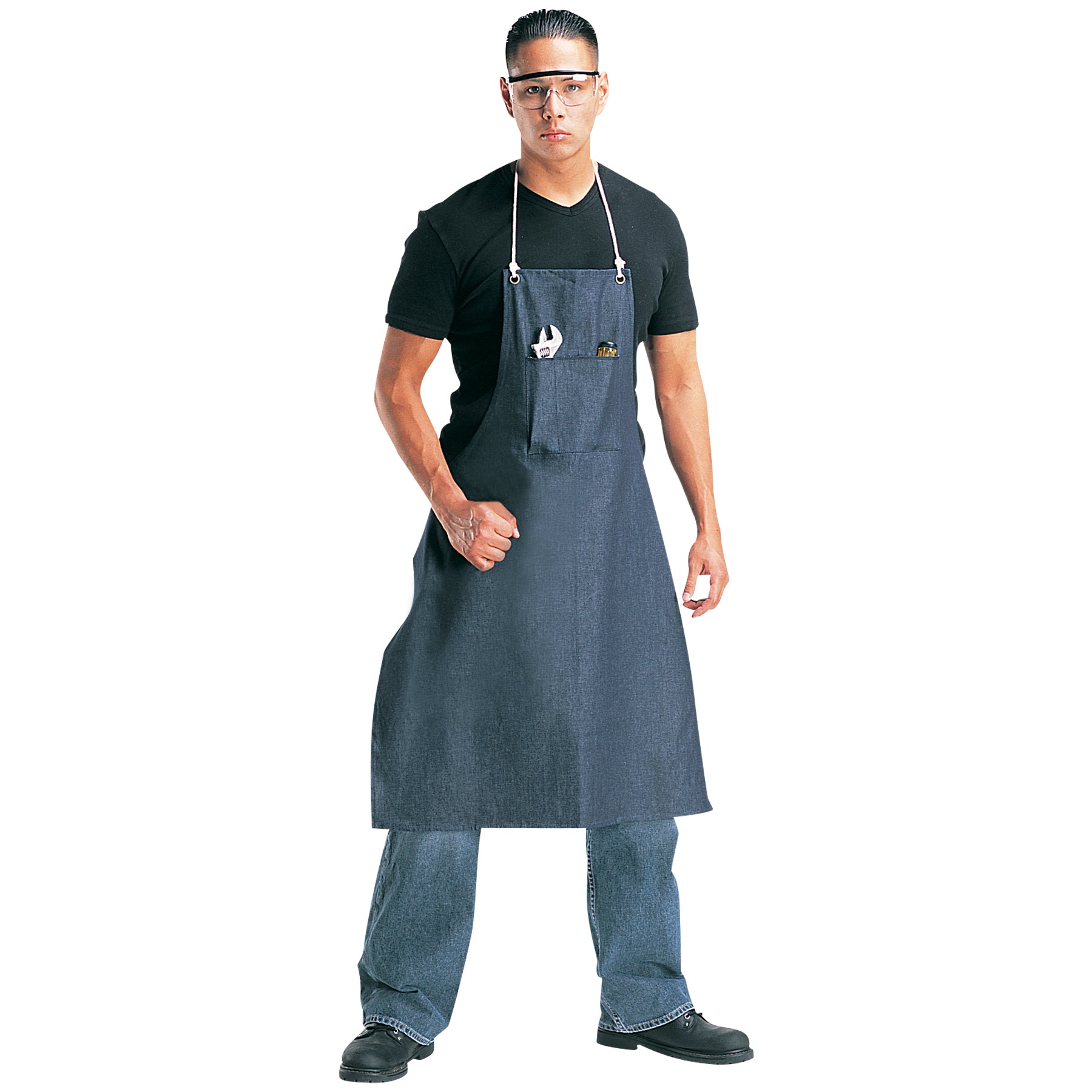 Liberty - Durawear Blue Denim Apron - 1 Pocket