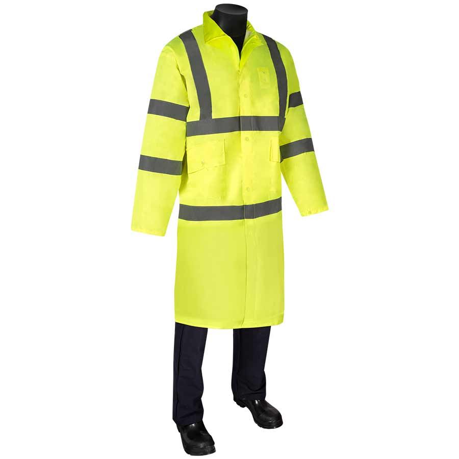 DuraWear™ Class 3 Hi-Vis Green Raincoat