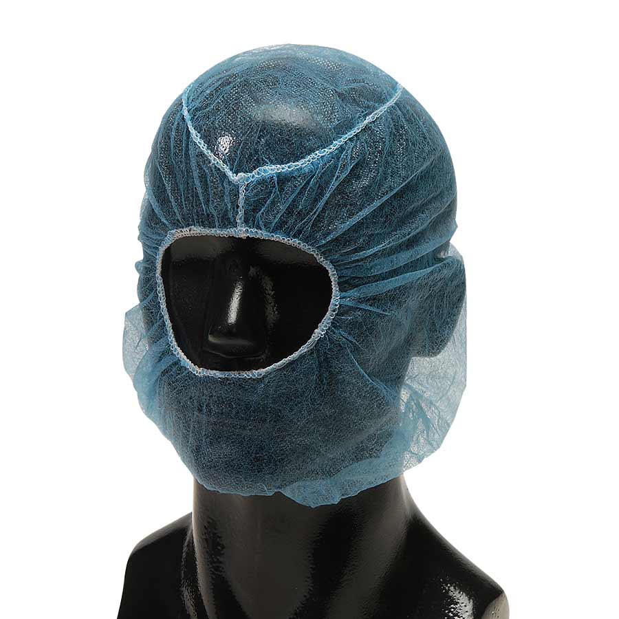 DuraWear™ Spunbonded Polypropylene Hood Blue - Case