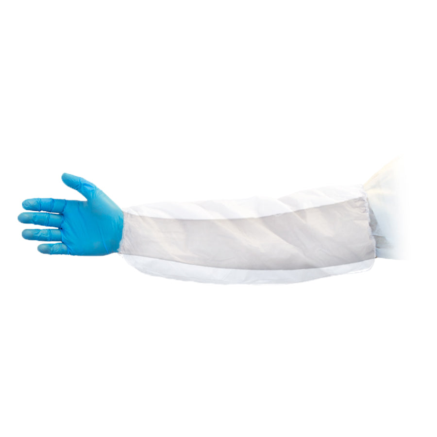 Liberty - Polygard White Disposable Sleeves - Case of 500