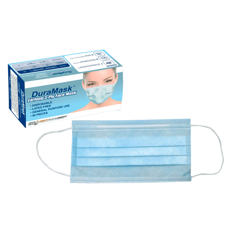 DuraMask™ 3-Ply With Ear Loops Face Mask - Case