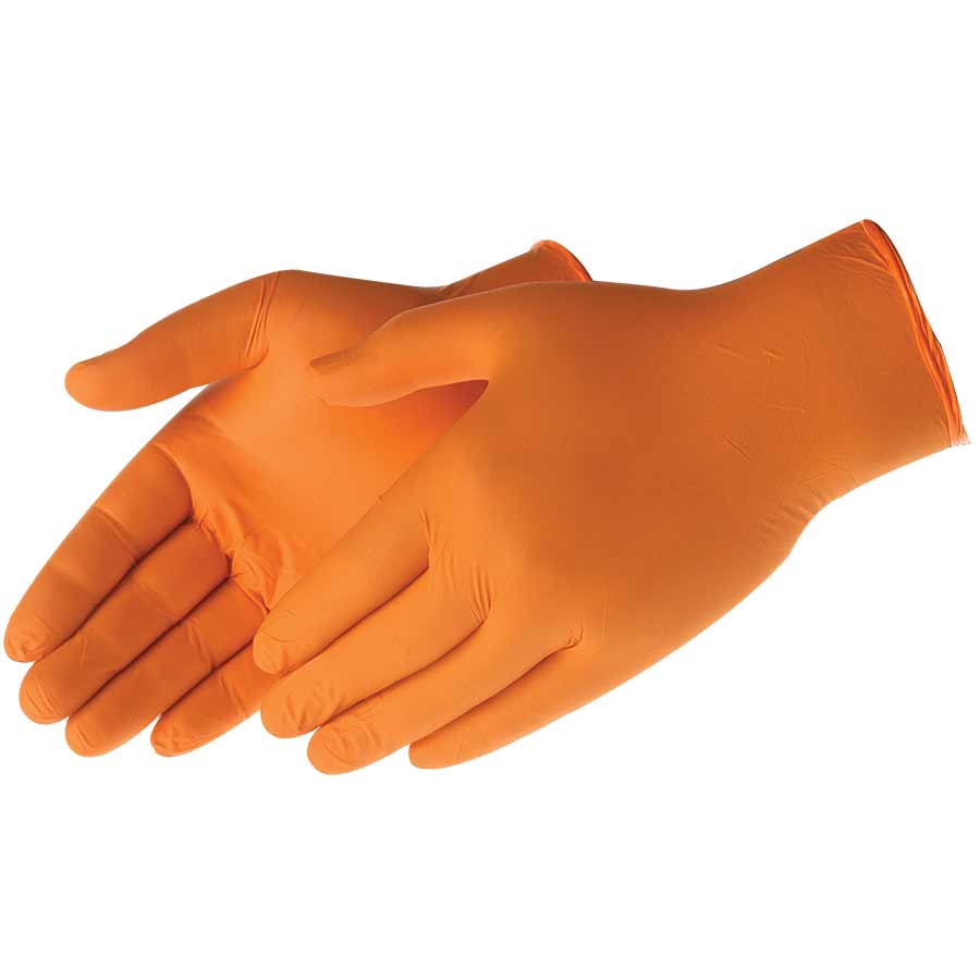 DuraSkin® Premium Orange Nitrile Disposable Gloves - Box